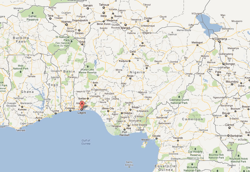 map of lagos nigeria